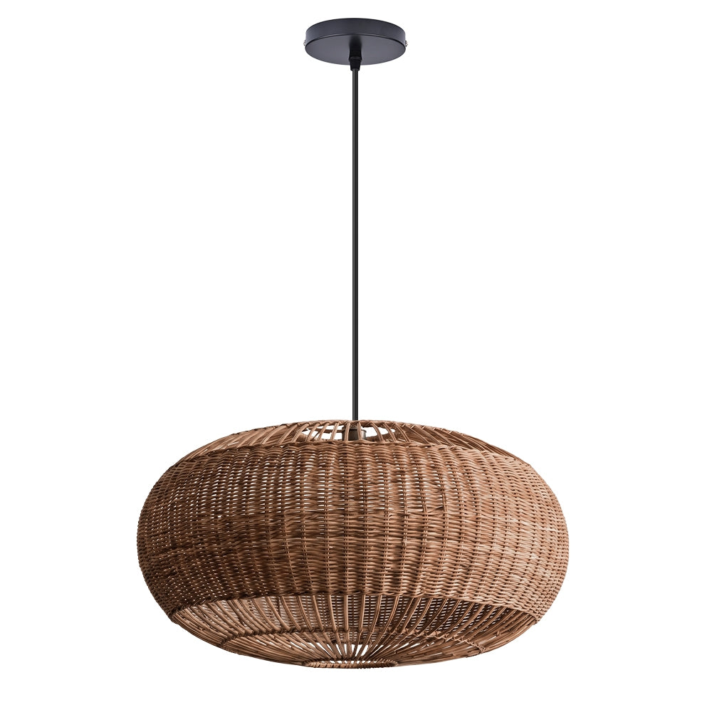 Coastal Rattan Kitchen Island Pendan Wabi-Sabi Natural Chandelier