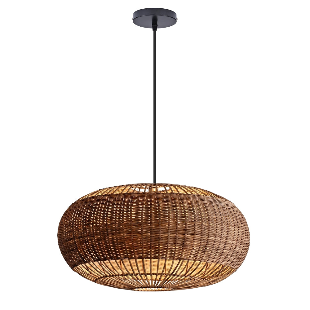 Coastal Rattan Kitchen Island Pendan Wabi-Sabi Natural Chandelier