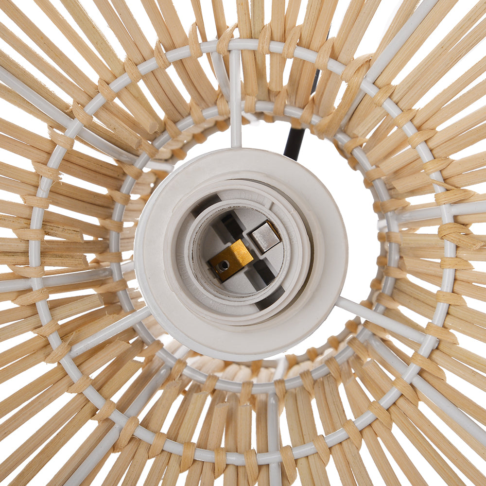 Resort-Style Rattan Chandelier Large Living Room Pendant Light