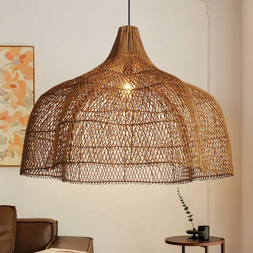 Wabi Sabi Rattan Pendant Light Wicker Chandelier