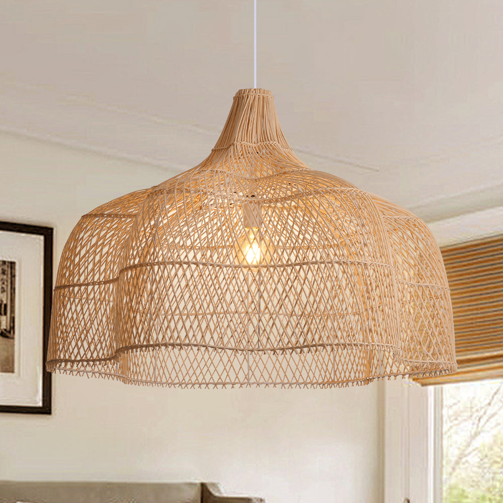 Wabi Sabi Rattan Pendant Light Wicker Chandelier