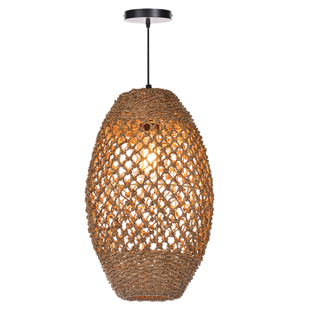 Water Droplet-shaped Restaurant Island Seagrass Chandelier