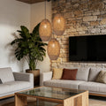 Water Droplet-shaped Restaurant Island Seagrass Chandelier