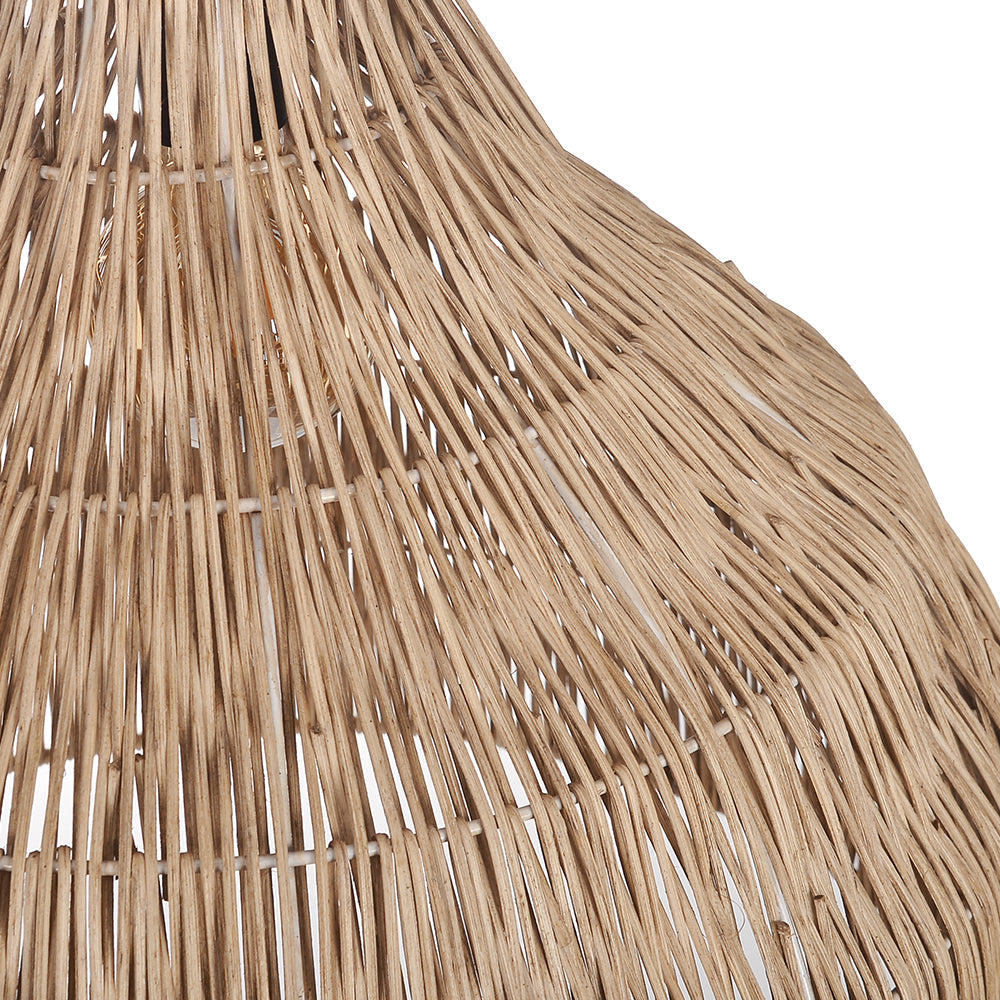 Japanese Rattan Pendant Light Minimalist Zen Dining Room Lamp