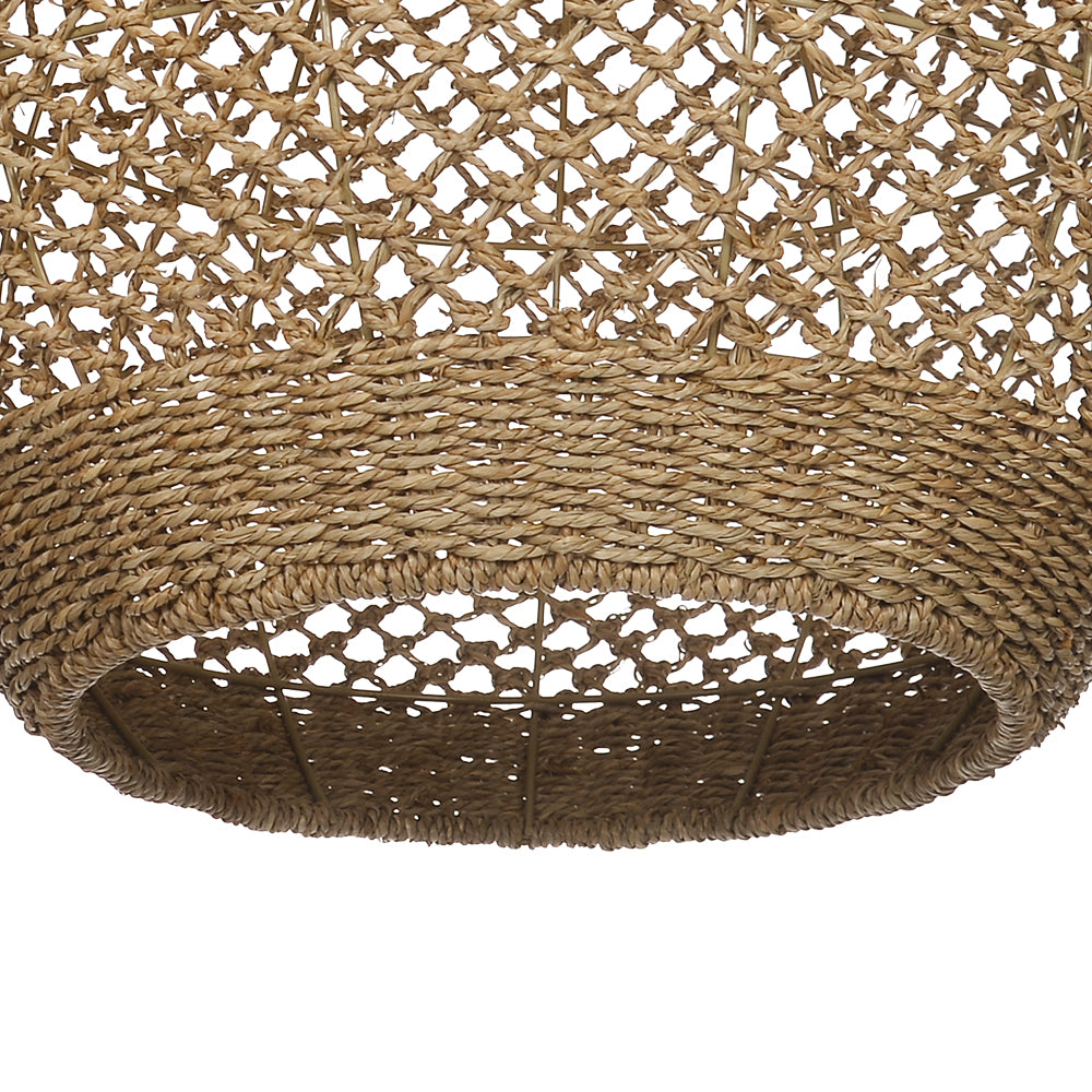 Wabi-Sabi Rattan Chandelier Large Statement Light for Duplex & Stairwell