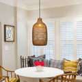 Wabi-Sabi Rattan Chandelier Large Statement Light for Duplex & Stairwell
