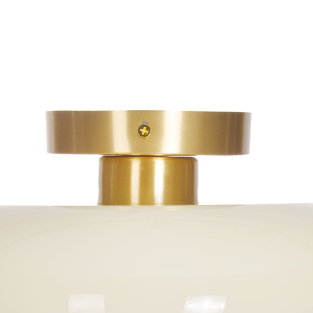 Vintage Hallway Ceiling Light Recessed Glass Lamp