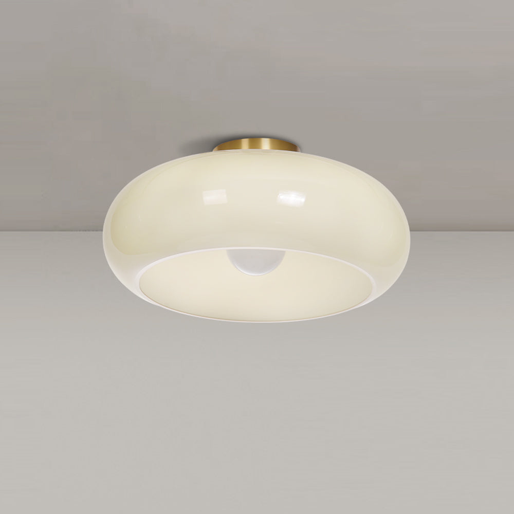 Vintage Hallway Ceiling Light Recessed Glass Lamp