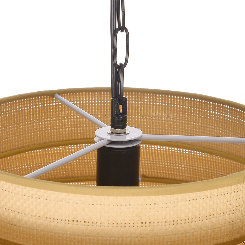Wabi-Sabi Designer Fabric Pendant Lamp Luxury Lobby Chandelier