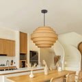 Wabi-Sabi Designer Fabric Pendant Lamp Luxury Lobby Chandelier