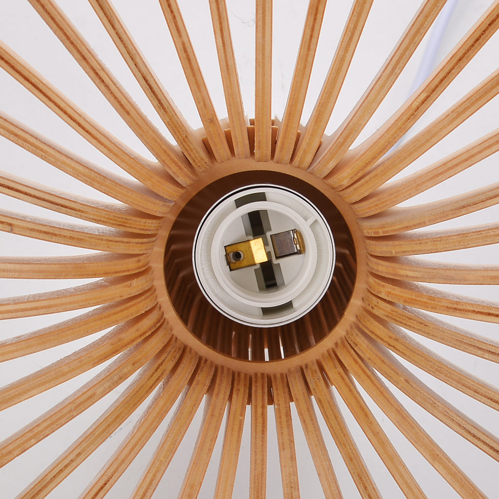 Wooden Pendant Light Fixture Nordic Creative Birdcage Chandelier