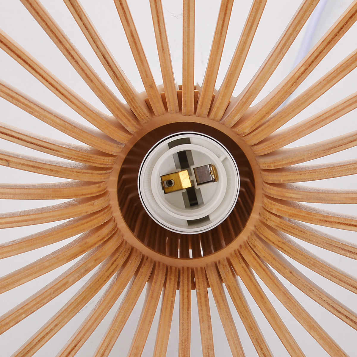 Wooden Pendant Light Fixture Nordic Creative Birdcage Chandelier