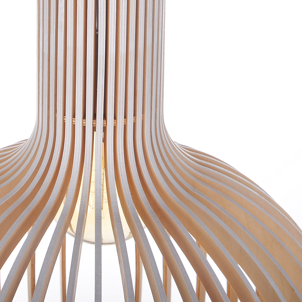 Wooden Pendant Light Fixture Nordic Creative Birdcage Chandelier