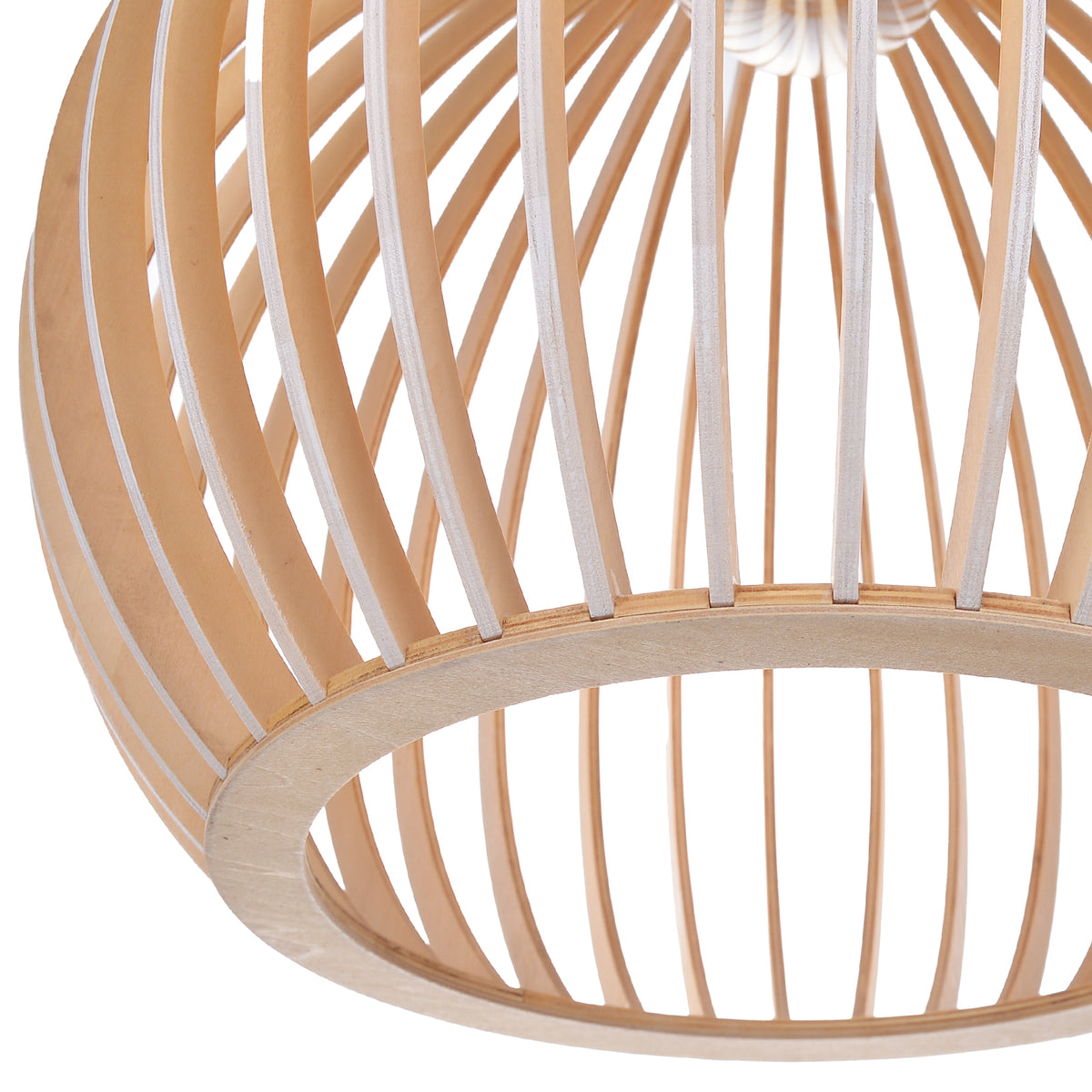 Wooden Pendant Light Fixture Nordic Creative Birdcage Chandelier