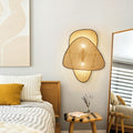 Bohemian Japandi Bamboo Wall Lamp for Bedroom Lighting