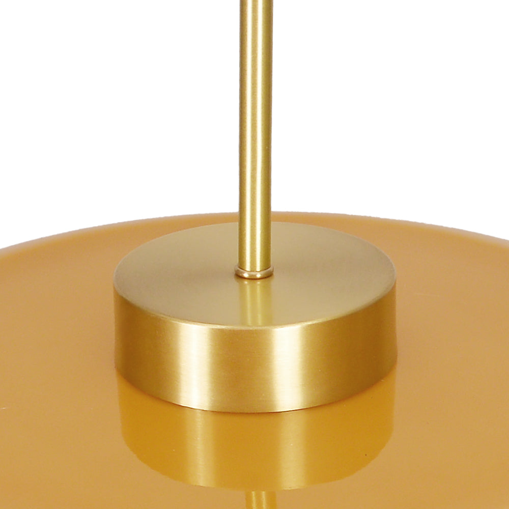 Nordic Yellow Glass Pendant Light Modern Kitchen Island Chandelier