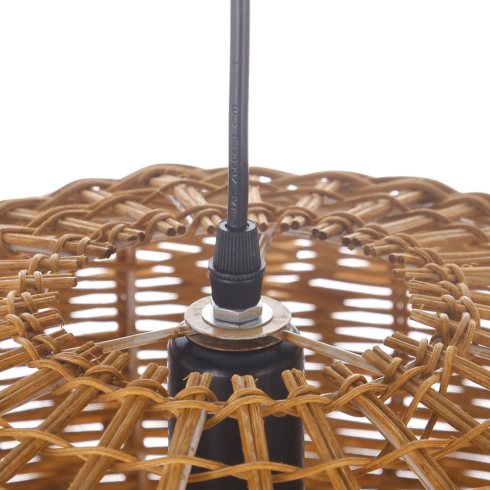 Coastal Rattan Kitchen Island Pendan Wabi-Sabi Natural Chandelier