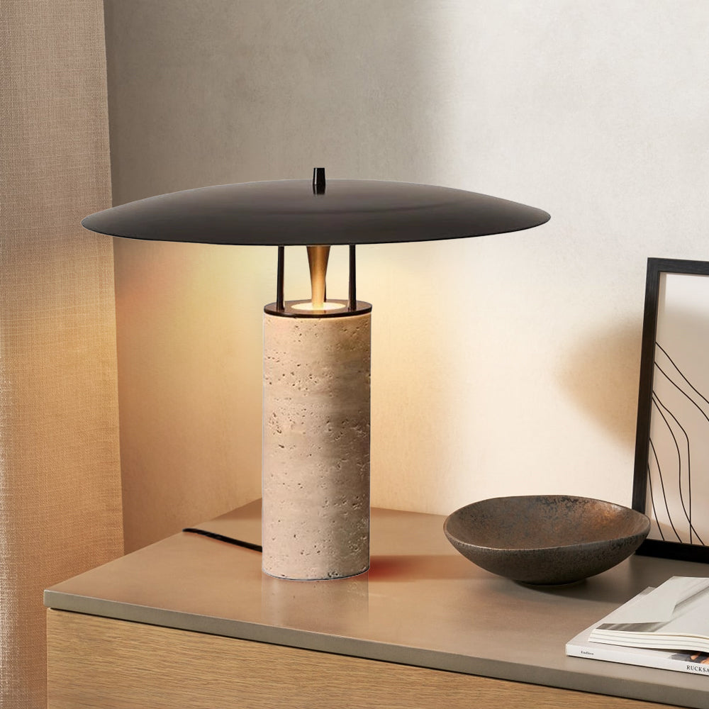 Retro LED Table Lamp Metel Fabric Creative Atmosphere Desk Light
