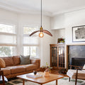 Wabi-Sabi Leaf Shape Walnut Chandelier Wooden Pendant Light