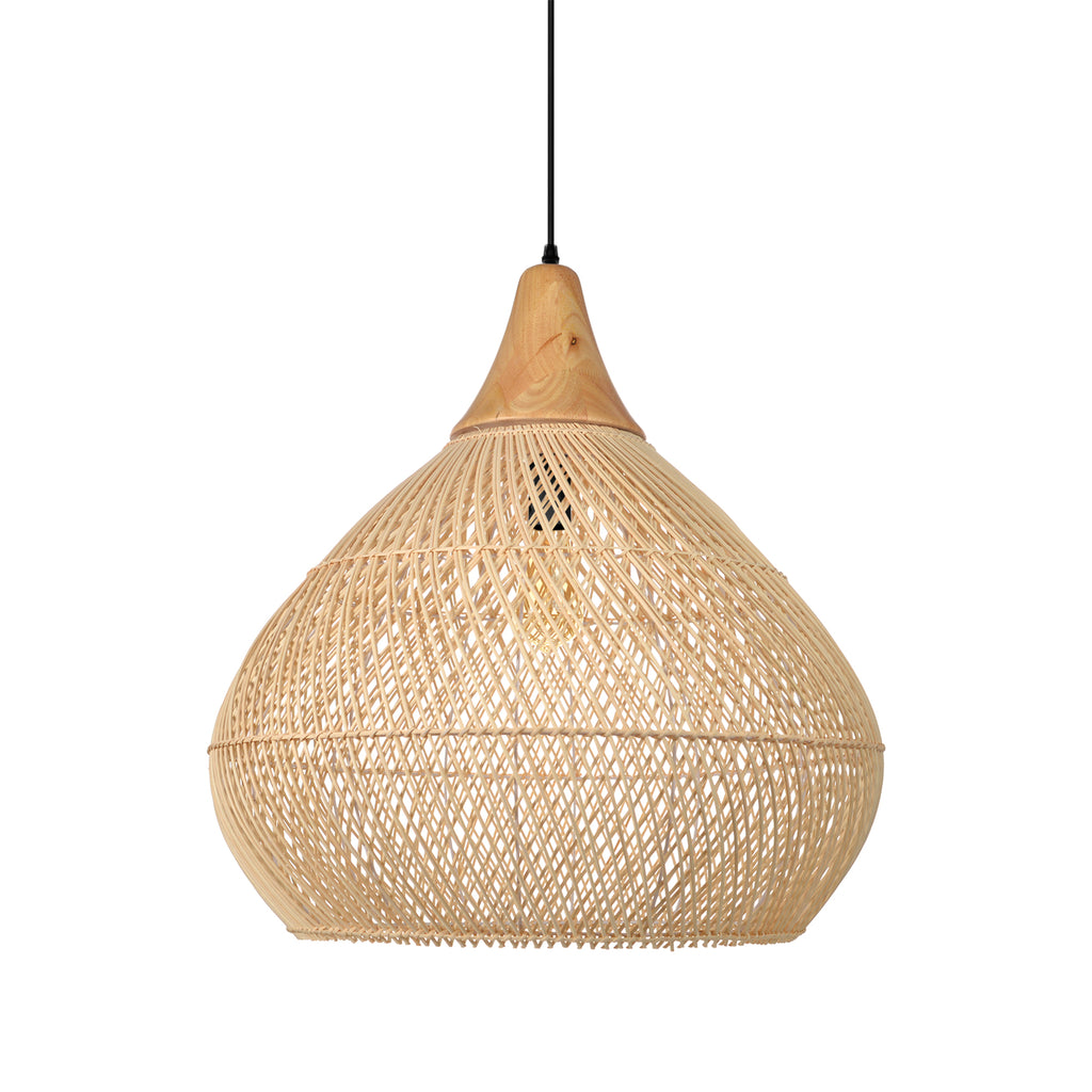 Wabi-sabi Rattan Pendant Lamp Handmade Weaving Chandelier